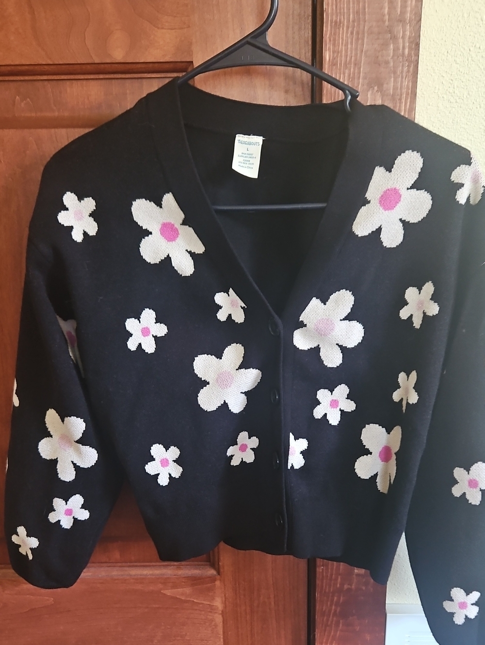 Thereabouts Cute Floral Girl Sweater